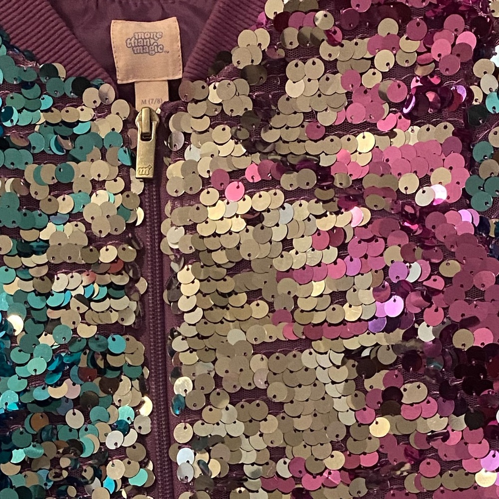 Sequin Bomber Jacket